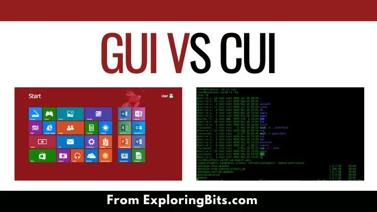 Difference between GUI and CUI