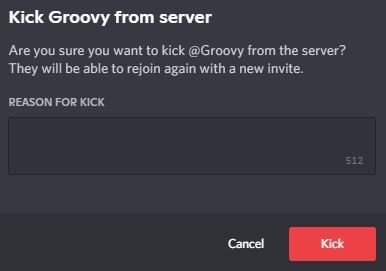 Remove groovy through kick
