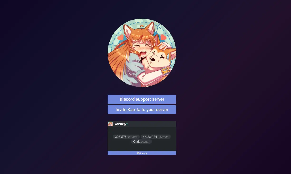 Mantaro bot discord команды