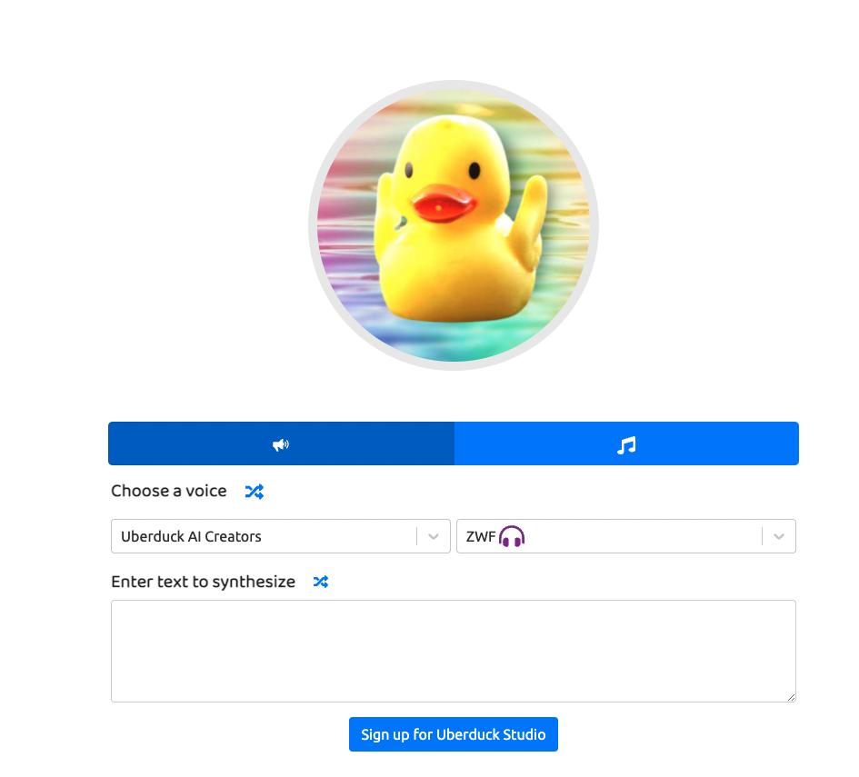 uberduckai homepage