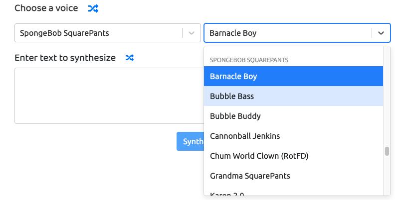 text to speech voices characters