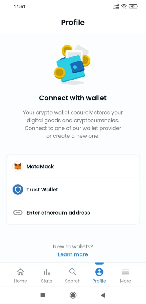 Connect OpenSea App to MetaMask App