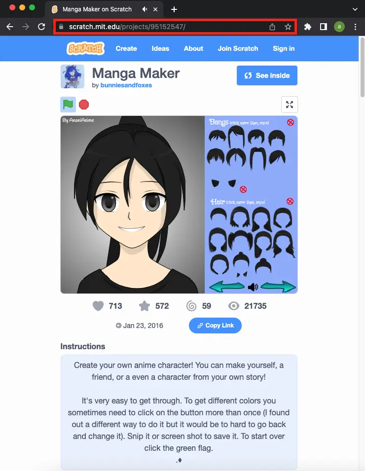 Manga Maker by Scratch