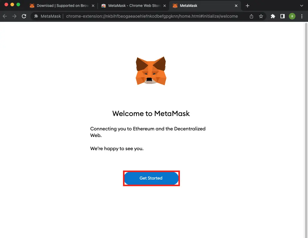 MetaMask Get Started