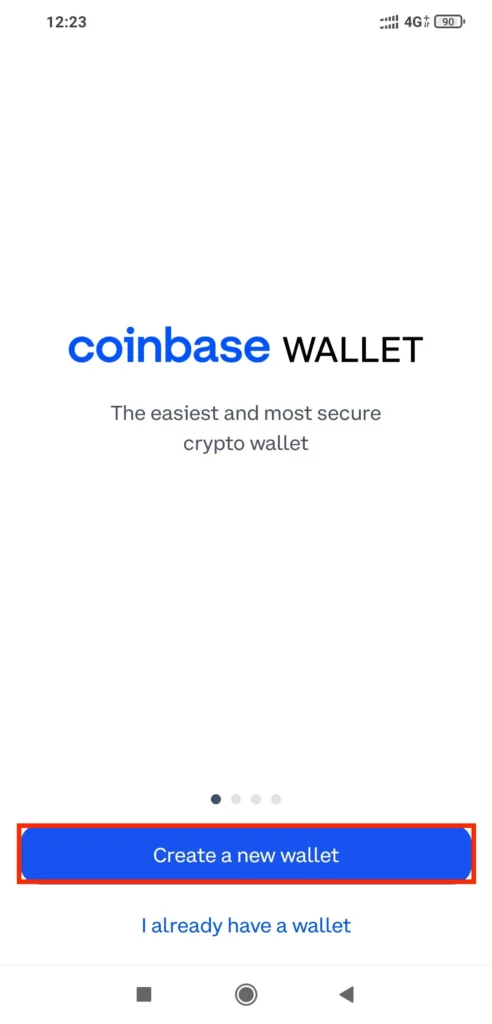 create a new coinbase wallet