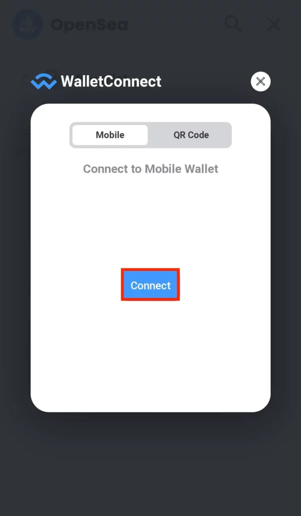 opensea connect to trust wallet