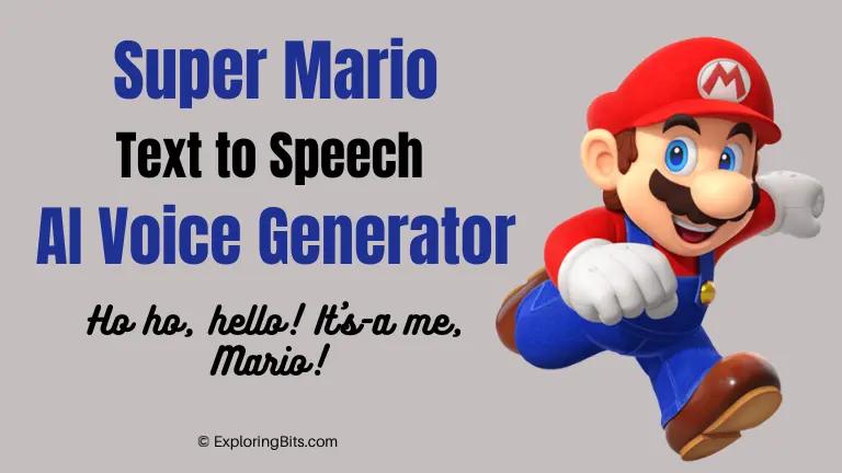 Best Mario Text to Speech AI Voice Generator Online Free