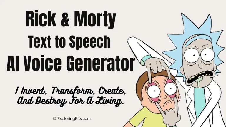 Free Rick and Morty Text to Speech AI Voice Generator Online