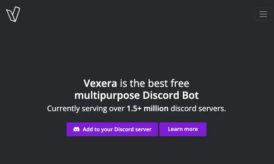 add Vexera Bot to Discord