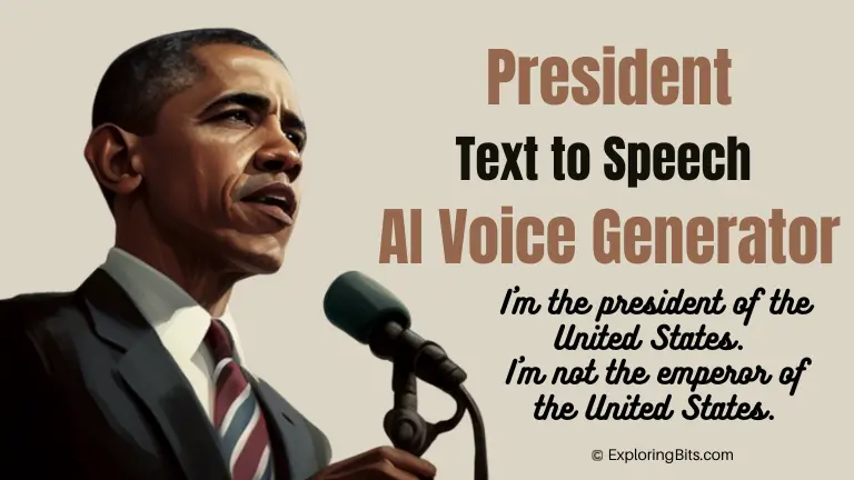 Best President AI voice Generator using Text-to-Speech Free