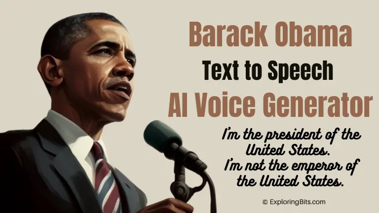 Free Barack Obama Text to Speech AI Voice Generator Online
