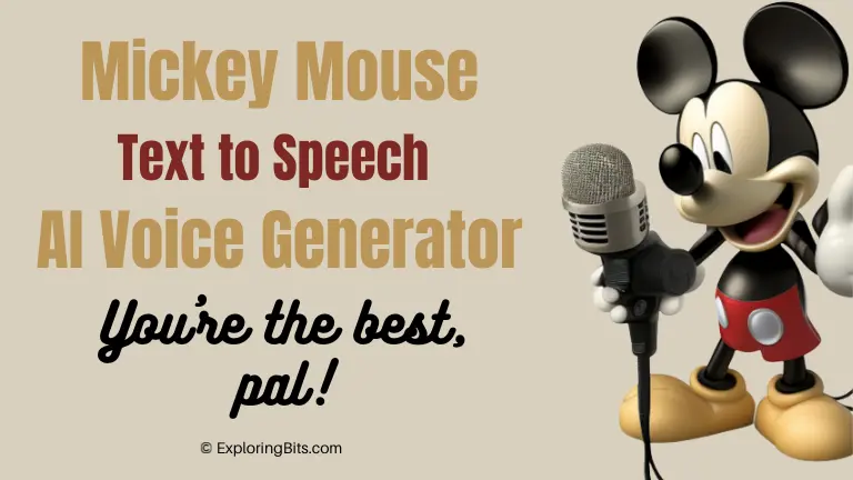 Free Mickey Mouse AI Voice Generator Text to Speech Online