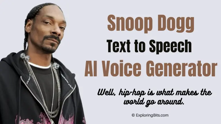 Free Snoop Dogg Text to Speech AI voice Generator Online